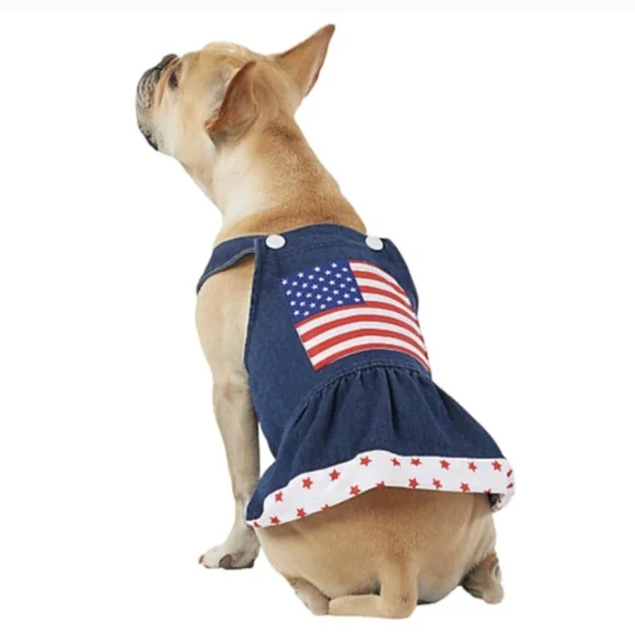 white christmas dresses Denim Dress Harness main image 1